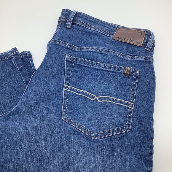 Buffalo David Bitton Jackson Straight Stretch Jeans 38 x 34 (Actual 38 x 33) - Picture 1 of 9